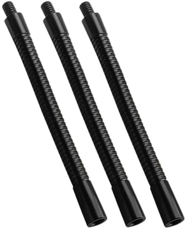 Sewroro Supporto per Microfono da Tavolo Pieghevole 3 Pezzi Asta di Prolunga in Metallo 18 CM Flessibile Nero per Smartphone e Fotocamere Accessorio Portatile Regolabile per Studio e