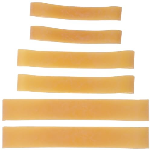 Zerodeko Lot de 6 Sangles Élastiques en Caoutchouc pour Grands Moules en Plâtre, Bandes Larges et Épaisses 12-20 Cm, Fixation Résistante pour Moulage Poterie et Artisanat