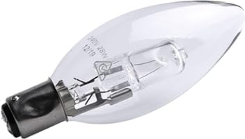 C35 Halogen Energy-Saving lamp Candle tip Bubble Halogen Tungsten lamp Eye Protection Full Spectrum Adjustable E14 Screw Mouth(28w)