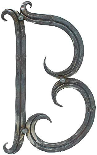 Numero civico Ferro battuto Acciaio | Lettera B | Grande | 180x100 mm | Acciaio (grezzo) S235JR