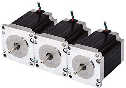 STEPPERONLINE 3PCS Nema 23 Schrittmotor 1.8 Grad 1.9Nm 3A 57x76mm 4 Drähte | Bipolar, für 3D DRUCKER/DIY CNC