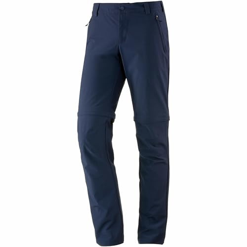 Schöffel Herrbyxor Folkstone Zip Off, mångsidiga herrbyxor med dragkedjefunktion, lätta vandringsbyxor för sommaren