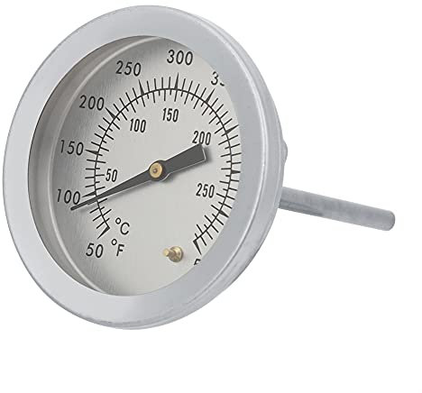 Thermomètre de Barbecue, Thermomètre de Cuisson Analogique pour Barbecue Charbon de Bois Fumoir, 0°C à 300°C