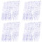 TOYANDONA 48pcs Icicle Hanging Ornament Christmas Tree Hanging Decoration Clear Plastic Drop Ornaments for Christmas Holiday Tree or Wedding Decoration