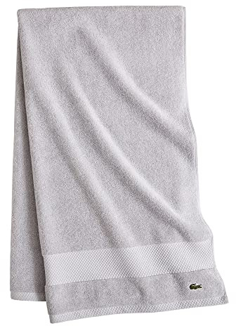 Lacoste Heritage Supima Cotton Bath Sheet, Microchip, 35 x 70