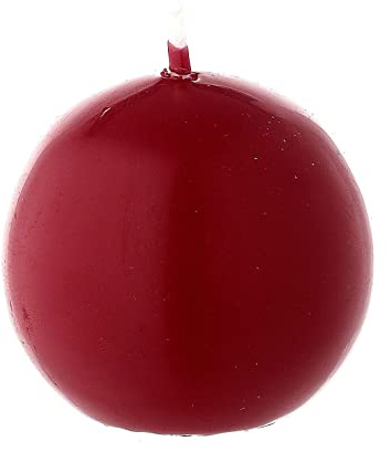 Holyart Bougie Noël sphère diamètre 5 cm Cire à cacheter Rouge foncé