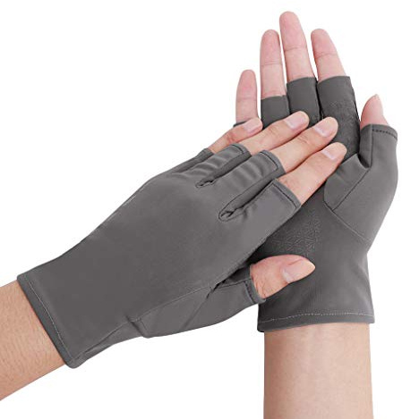 RUIXIA Gants de Vélo Femme Homme Mitaine de Sport pour Femme Homme Gants Demi Doigt Antidérapant Gants de Sport Resiprant Eté pour Conduite Vélo Randonnée Montagne Escalade