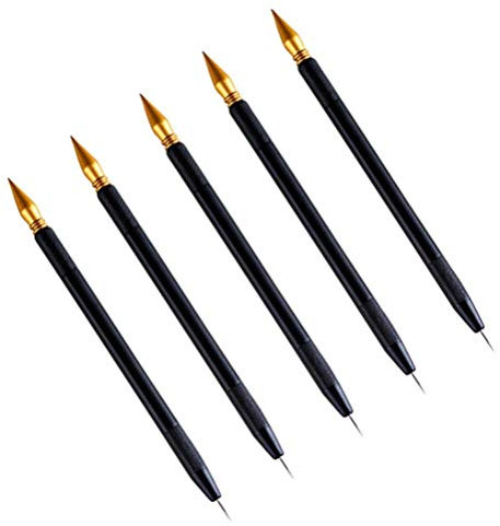 Operitacx 3stücke Kratzstift Mit Kratzzeichenstift Kratzpapierstifte Kratzmalstifte Für Einfaches Abkratzen Komfortabler Griff Für Langes Arbeiten Detailzeichnen Mit Doppelter Spitze