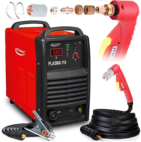 ALLWELD WELDMAN PLASMA 110 Plasmaschneider 400V 20-100A Cutting bis 32mm Schneidleistung, Set zum Auswählen:Solo