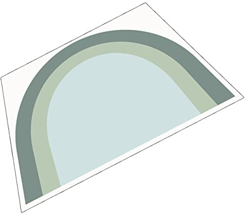 DOITOOL Sticker Mural D'arche Géométrique, Autocollant Décoratif Amovible, Papier Peint Moderne Coloré Pour Chambre à Coucher, Salon Décoration Murale Maison, Adhésif Solide Et Facile à Poser