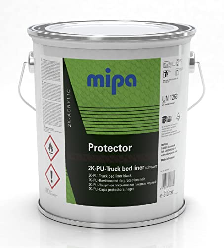 MIPA Protector schwarz Schutzbeschichtung 2K PU-Transportflächen Beschichtung Versiegelung 3 Liter