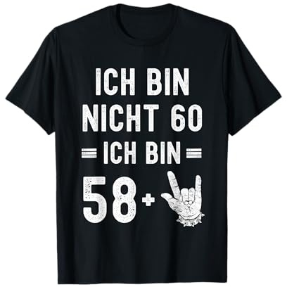 Metalhead 60. Geburtstag Metal Fork Pommesgabel Heavy Metal T-Shirt