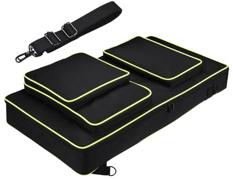 Yaowanguan Consolle DJ Borsa Custodie per AlphaTheta DDJ-GRV6,per Pioneer DJ DDJ-FLX10/DDJ-1000SRT/DDJ-1000 DJ Controller,Custodia Viaggi Portatile con Tracolla,Borse per Cuffie,Tablet,Cavo