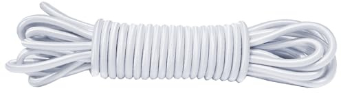 JunGG Gummiseil Expanderseil 8mm 10m - Planenseil Spannseil Gummileine für Anhängerplane Plane Zelte Netz Banner (Weiß, 8mm x 10M)