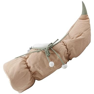 Happyyami 1stück Faltbarer Katzentunnel Mit Lotuswurzel-Design Zufällige Farbe Katzenbett Und Spielplatz Für Entspannte Stunden Für Innenräume