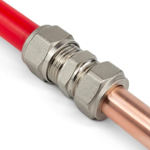 Kudos-Trading - 16mm to 15mm Copper Adapter Reducer Coupling - Leak-Proof, Corrosion-Resistant Plumbing Fitting for Professional & DIY Installation, Durable Water & Heating System Connector