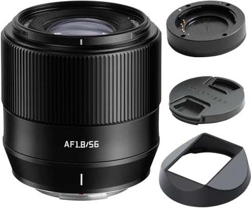 TTARTISAN 56mm f1.8 AF X Mount Objektiv, 56mm f/1.8 Autofokus APS-C Kamera Objektiv für Fujifilm X-Mount X-T5 X-T4 X-T30 II X-S10 X-T200 X-T30 X-H1 X-H2 X-T3 X-T100