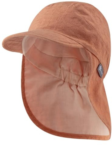 Sterntaler Mädchen Sonnenhut Schirmmütze Nacken Jacquard