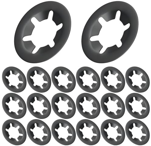Qrity 20 Stück Sicherungsringe Unterlegscheiben, 3 mm Innendurchmesser, 10 mm Außendurchmesser, Sicherungsscheiben, Unterlegscheibe Klemmscheibe