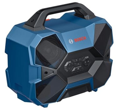 Bosch Professional 18V/ 12V System Enceinte Bluetooth Sans-Fil GPB 18V-6 C (Bluetooth, USB, Multi-Speaker Sound, sans batterie/chargeur)
