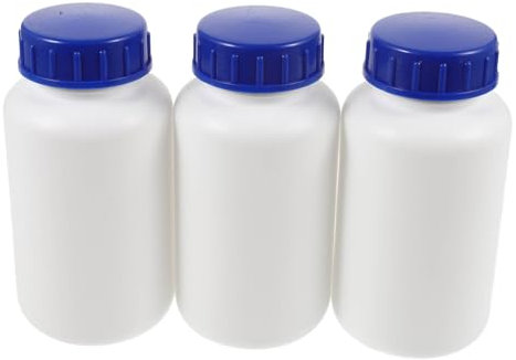 PLAFOPE 3stücke Flüssigkeitsflasche Mit Verschluss Laborprobe Reagenzflasche Leer Großes Fassungsvermögen Chemikalienflasche Probenflasche Reagenzbehälter