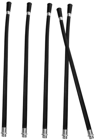 Tuyau de Buse D'extincteur en Plastique Noir Lot de 5 Pièces | Extincteur 4kg, Usage Facile, Conception Flexible, Temps D'extinction Prolongé, Pièce de Rechange