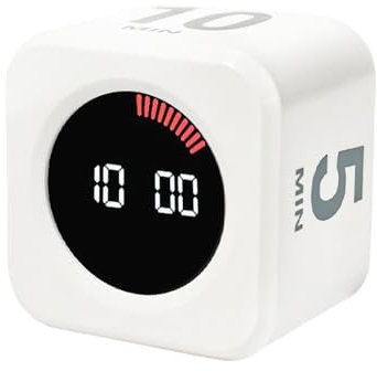 Temporizador de cubo, temporizadores de entrenamiento con cuenta regresiva personalizada, temporizador visual silencioso de 5/10/25/50 minutos, 500 mAh, para trabajo de cocina