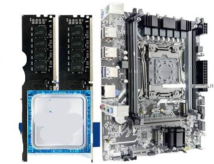 JGHFReW Paquete de Placa Base para Juegos X99 con procesador Xeon E5 2680 V4 y 16 GB DDR4 2133 MHz ECC RAM M.2 NVME de Doble Canal Compatible con PC de Escritorio