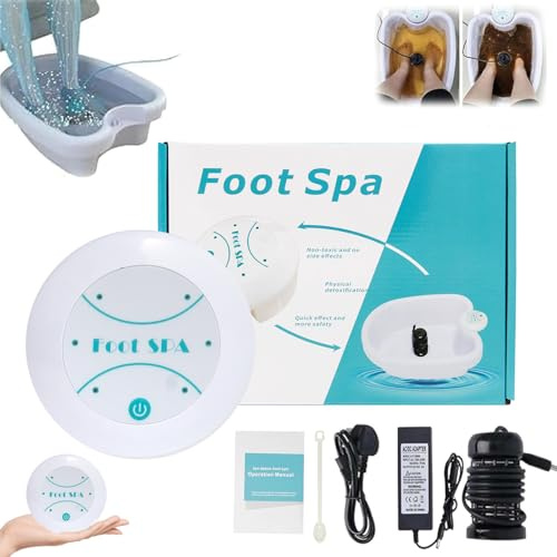 Ionisches Spa für die Füße zu Hause, Entgiftung und Reinigung, Spa für die Füße 2.0, Ionische Fußbadmaschine mit professionellem Badewannenbecken (Ohne Waschbecken)