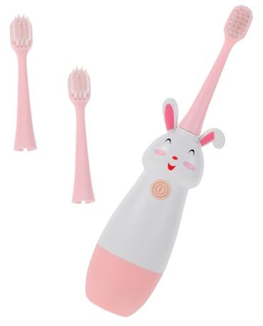 LOLIPPYY Brosse à Dents Électrique Pour Garçon Pour Fille Appareil De Nettoyage Dentaire Portable Avec Trois Têtes Souples Design Ergonomique Pour Garçon Pour Fille