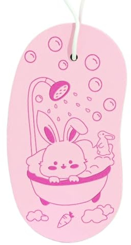 Esponja de baño para bebé, esponja de ducha absorbente para niños pequeños con cinta para colgar, diseño antideslizante con dibujos animados para niños pequeños