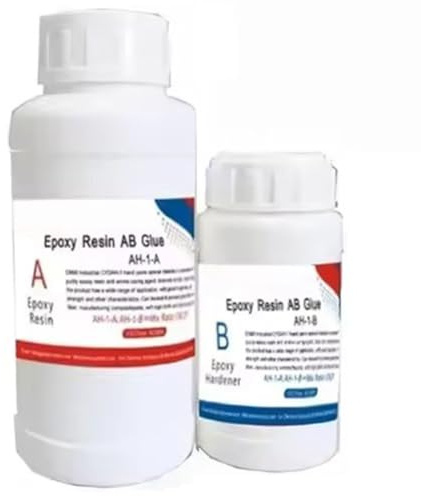 NONDK Resina Epoxi para Reparación de Fibra de Carbono AB, Pegamento Fuerte para Piezas de Coche y Bicicleta, Kit de Resina Epoxi Transparente A100g-B27g