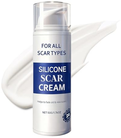 Crème pour cicatrices pour brûlures - 50 g - Correcteur de couleur légère - Crème nourrissante et hydratante pour cicatrisation des plaies - Impureté de la peau après l'accouchement - Aspect