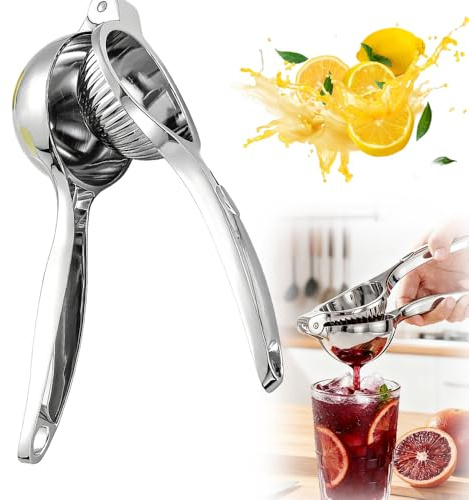Lemon Squeezers, 2025 New Hand Press Lemon Juicer, Heavy Duty Manual Orange Juicer, Sturdy Metal Lime Squeezer, Durable Citrus Fruit Squeezer, Safe Quick & Effective Juicing Super Easy to Clean (1PCS)