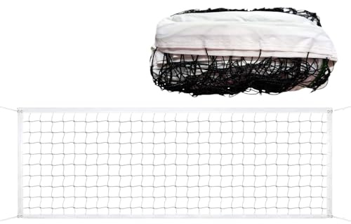 Faltbares Volleyballnetz – tragbar, verstellbar, Netz für Schule, Outdoor-Sportzubehör, Ersatznetz für Damen, Herren, Kinder, Teenager, Hof, Hinterhof, Training, Reisen, Camping, faltbar