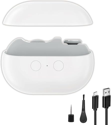 Fanyil Coupe-Ongles Intelligent 2026 Easy Clip pour Personnes Âgées - Appareil Électrique Rechargeable et Silencieux Sans Fil avec Lumière LED, Soin des Ongles Indolore à Domicile (Blanc)