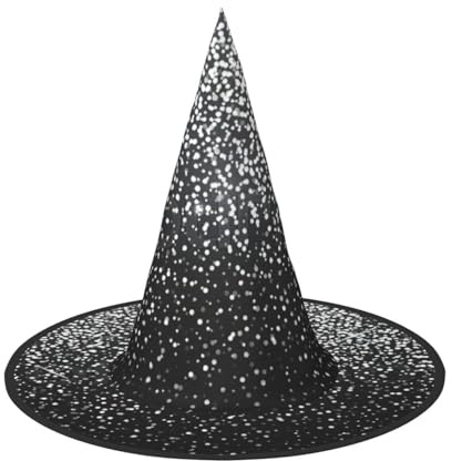 PPHGUT glänsande silverglitter tryck karneval festhatt huvudbonader för vuxna cosplay kostym familjesammankomster evenemang