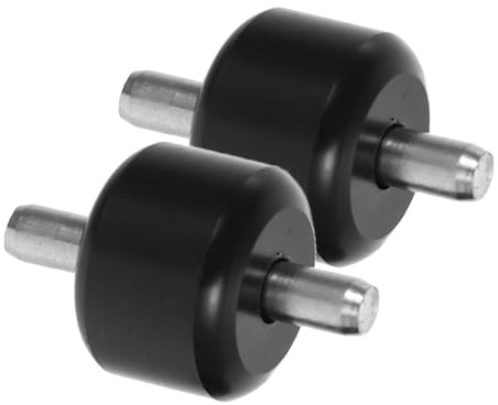 MOLUCKFU - Juego de 2 ruedas de repuesto para aspiradora, ruedas universales de plástico resistentes, compatibles con la mayoría de los modelos, accesorios para suelos duros y flexibles, repuesto