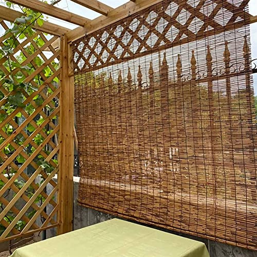 Bambu Roller Bli 50 x 150 cm värmeisolerande integritet för utomhus trädgård kök och veranda miljövänliga solskyddande fönstertäckningar