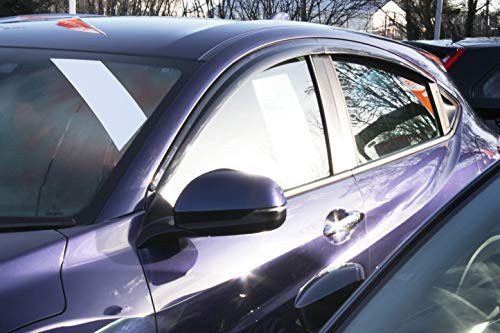 AUTO CLOVER Wind Deflectors Set for Honda HR-V 2014-2020 (4 pieces)