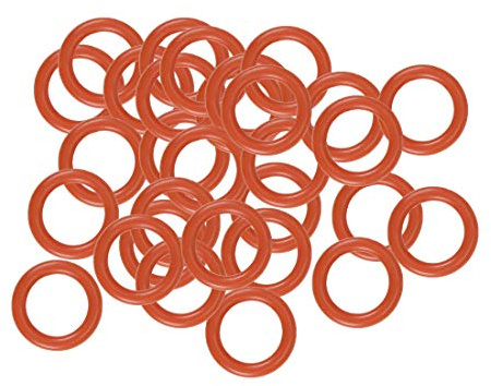 sourcing map 30 Stück O Ringe 6mmx4mmx1mm Dichtungsringe Rund Gummi Dichtung O Ring Seals Unterlegscheibe für Wasserhahn Spülventile Waschbecken Duschablauf Hydraulik Rohrschlauch