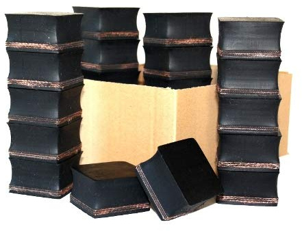 48x48x35mm (Karton mit 28 Stück) Gummi-Auflage Unterlage Wagen-Heber Hebebühne eckig Auto Set Unterstellbock Klotz Rangier-Wagenheber Puffer Reifen Reifenwechsel LKW Räder KFZ Tuning Zubehör