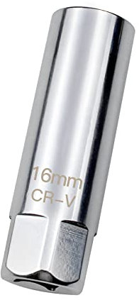 YunBey 3/8 Zündkerzen-Stecknuss 16mm Zündkerzenschlüssel zum Entfernen von Zündkerzen 12 Kant, Eingebautes Federeisen