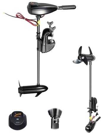 Motore elettrico fuoribordo per barca, motore fuoribordo 12 V 80LBS Motore Fuoribordo Elettrico Gommone