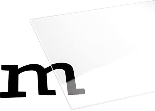 Modulor Acrylglas XT transparent farblos, vielfältig nutzbare Acrylglasplatte für Verglasungen im Innen- und Außenbereich, 2,00 x 120 x 250 mm