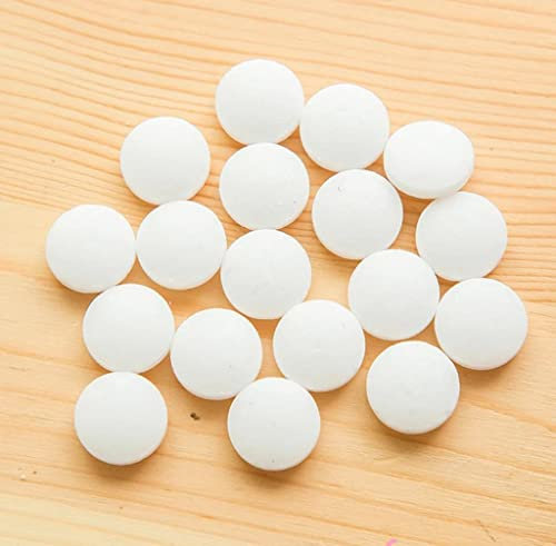PRICE BEATER Pack of 50 Moth Balls, Old Fashioned Moth Balls, Balls For Moth Protection In Wardrobes, Drawers, Storage Boxes, Outdoor protection