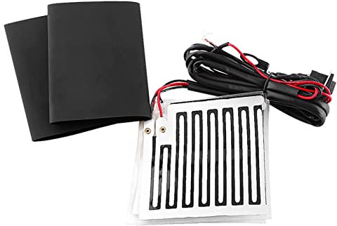 12V Hiver Coussinets Chauffants Universels Moto ATV Poignées Chauffantes Guidon Chauffant Main Chaud Grip Inserts Coussinets Kit (9x8.3cm/3.5'' x 3.3'')