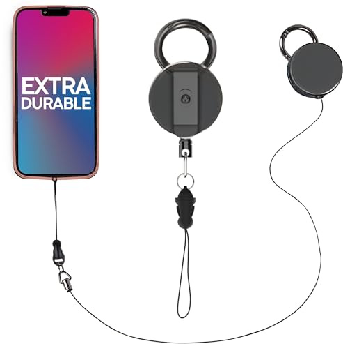 Phone Assured - Retractable Smartphone Safety Leash and Clip | Anti-Drop - Anti-Theft, Phone Assured Pro