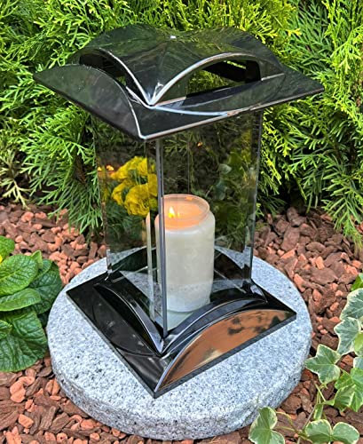 Lanterna funeraria candela funeraria candela funeraria decorazione 27 cm H. decorazione funeraria nuovo modello con candela senza base.