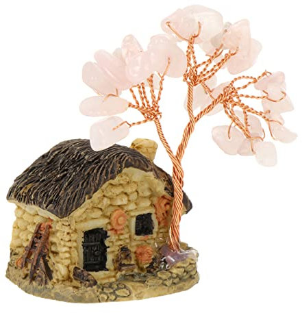 Yardwe Kristallornament Feng Shui Baum Für Zuhause Dekoration Handgefertigt Für Wohnzimmer Schlafzimmer Esszimmer Schreibtischdeko